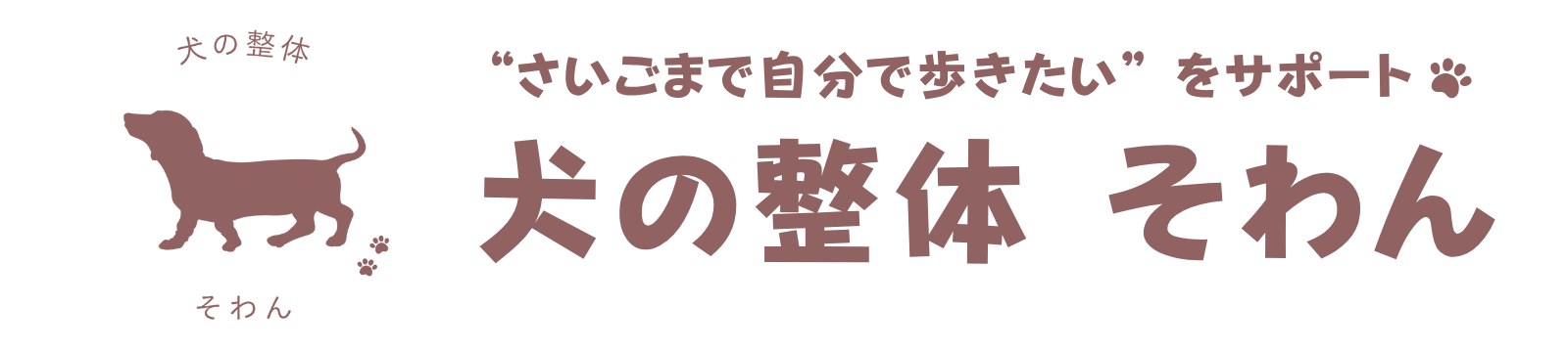 犬の整体 そわん